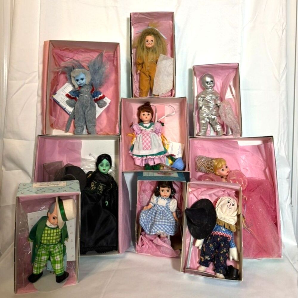 Madame Alexander Wizard of Oz Doll Collection • 9 Dolls + Music Box • Orig Boxes
